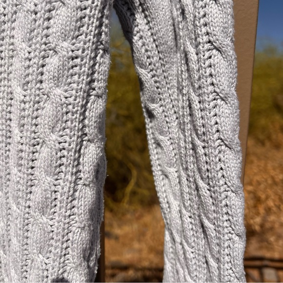 ⬇️Eddie Bauer Women’s Button Cardigan Sweater Size L Color Grey 💯% Cotton - Picture 9 of 12